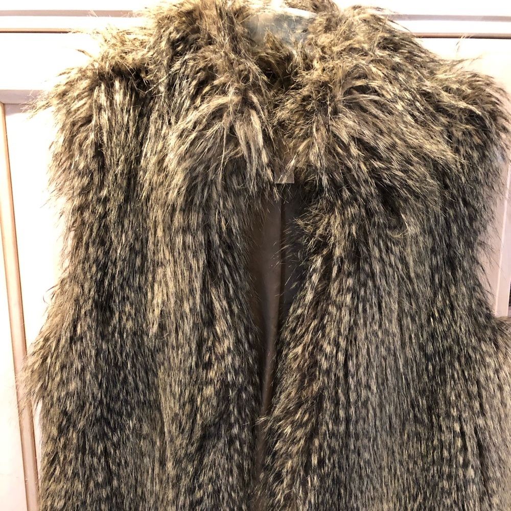 MICHAEL by MICHAEL KORS Faux Raccoon Fur Vest